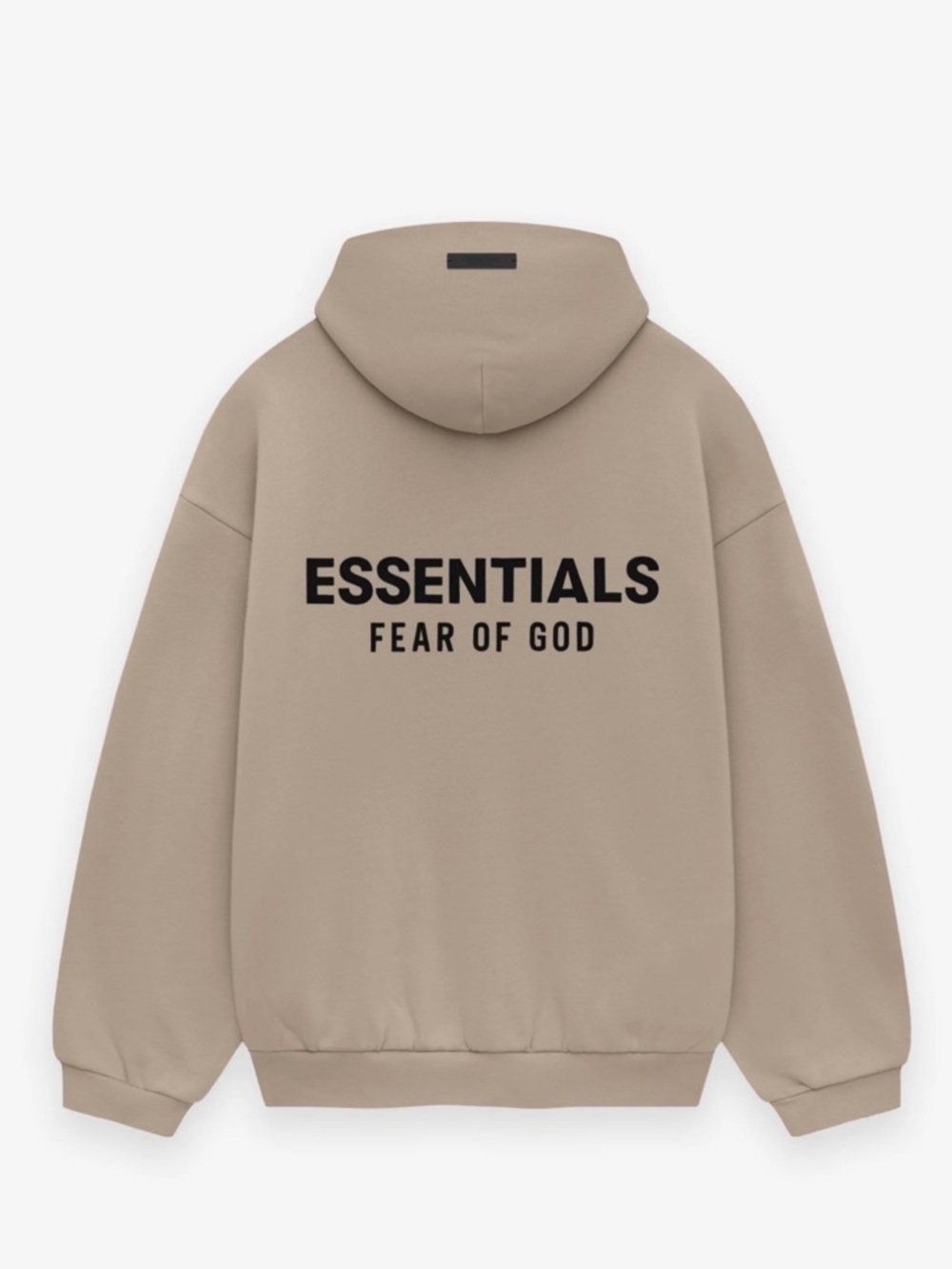 FEAR OF GOD Essentials Desert Sand sweatshirt Pullover Hoodie Sweater Size XL - Picture 2 of 3